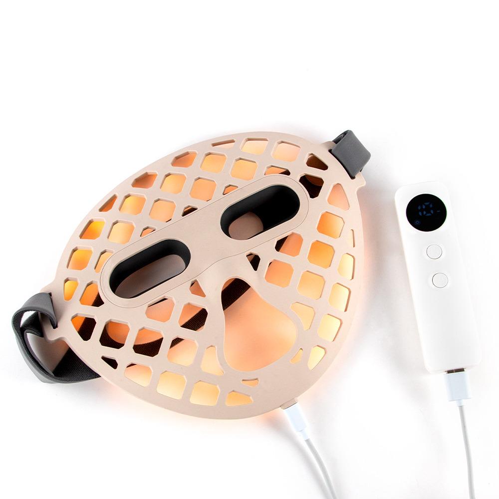LED mask with yellow light
